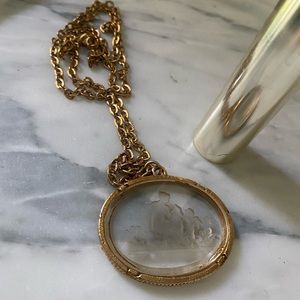 Vintage gold tone pendant